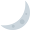 Crescent Moon emoji on Twitter